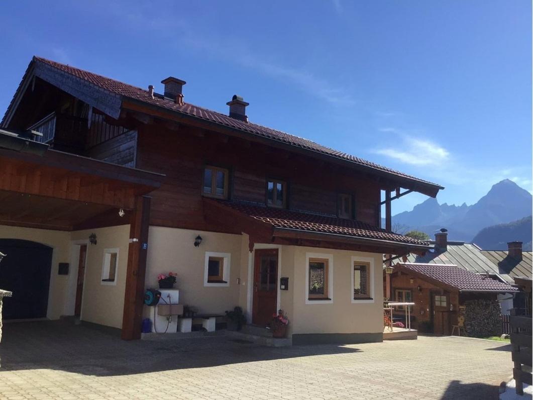 Ferienwohnung Lederhose Bischofswiesen Exterior foto